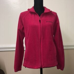 Columbia Fleece Pink Jacket- Medium